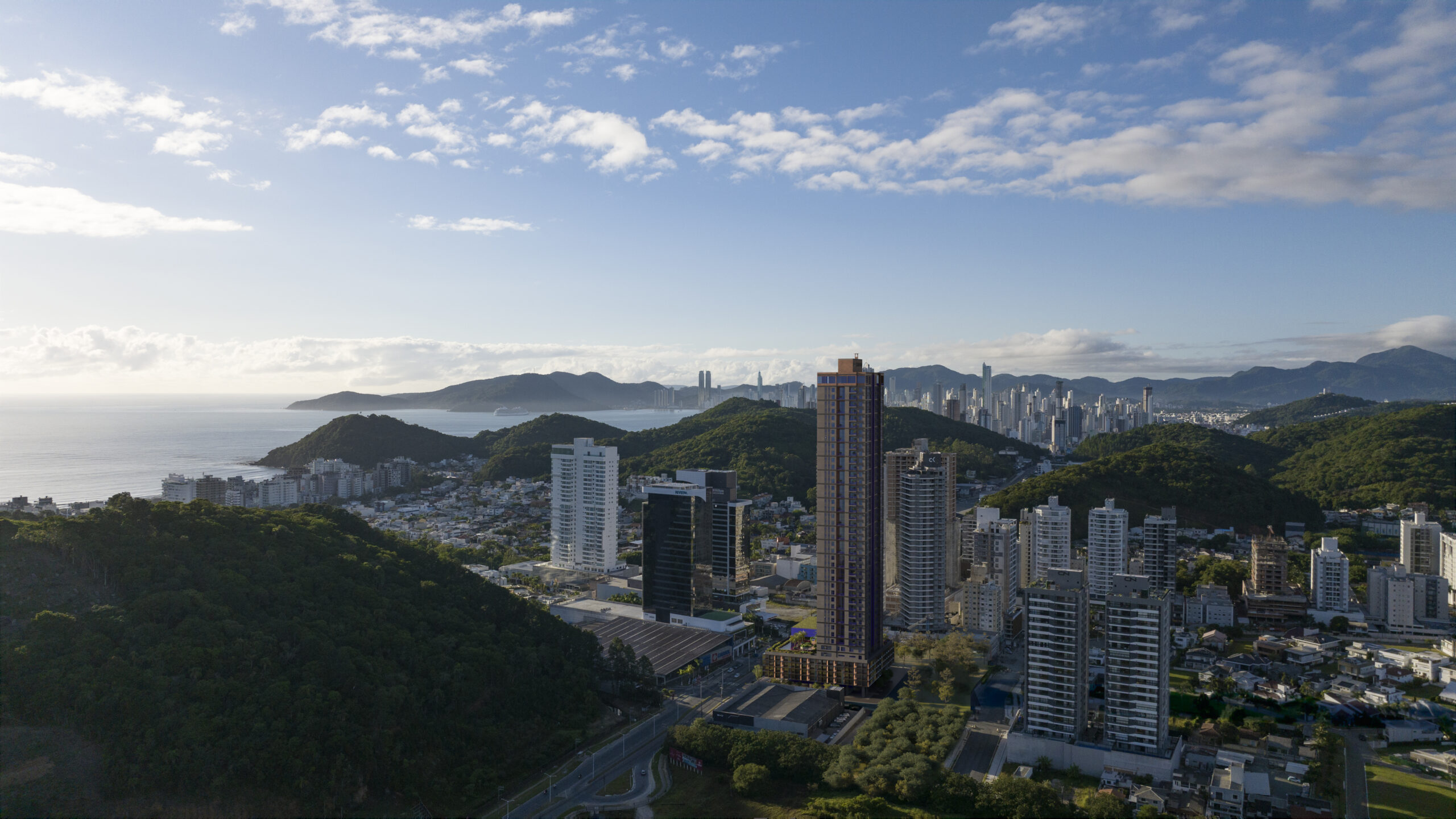Vista aérea da Praia Brava, Itajaí - SC